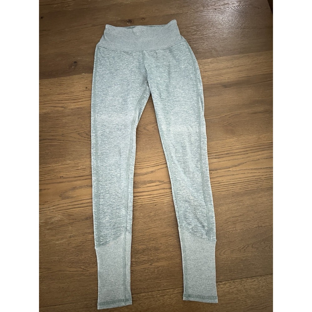 Alo Yoga Women's High Waist Alosoft Ribbed Waist Lounge Leggings Size XXS